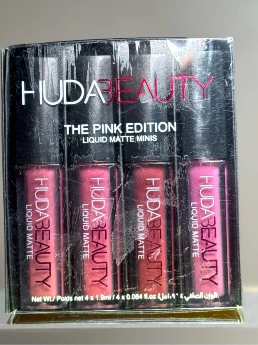 HUDA BEAUTY The Pink Edition Liquid Matte Minis – Rose Pink Quartet